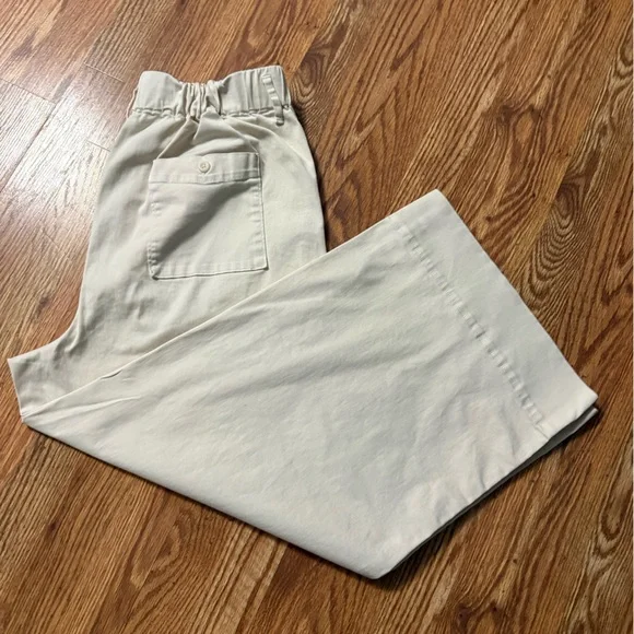 JCrew High Rise Pull On Wide Leg Pants Size Large - Picture 9 of 12